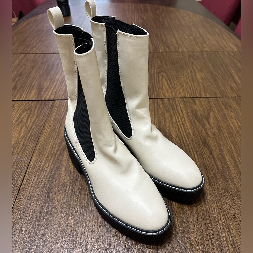 Nine West Doleas 3 Cream Women's Boots, Size 8.5‎ - Picture 5 of 10
